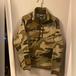Patagonia Camo 1/4 Zip Better Sweater S